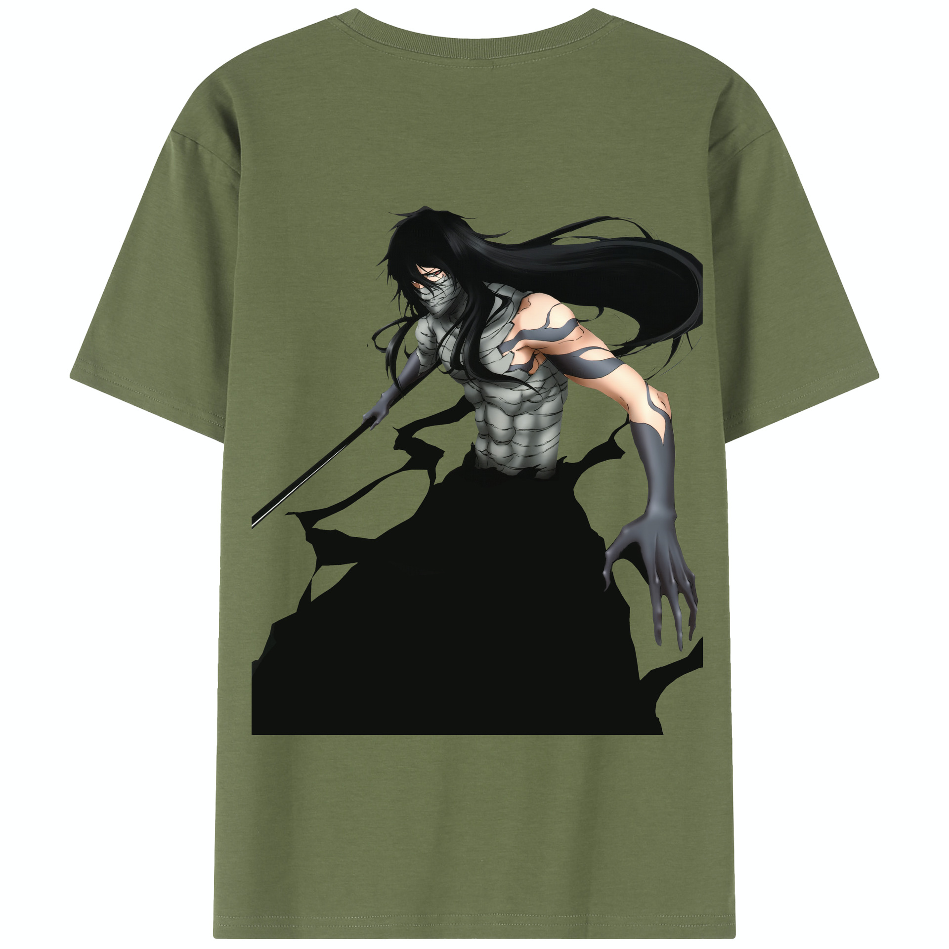 （画像用） ブリーチ 黒崎一護（くろさき いちご）BLEACH Kurosaki Ichigo 綿100％半袖Tシャツ（背面プリント）